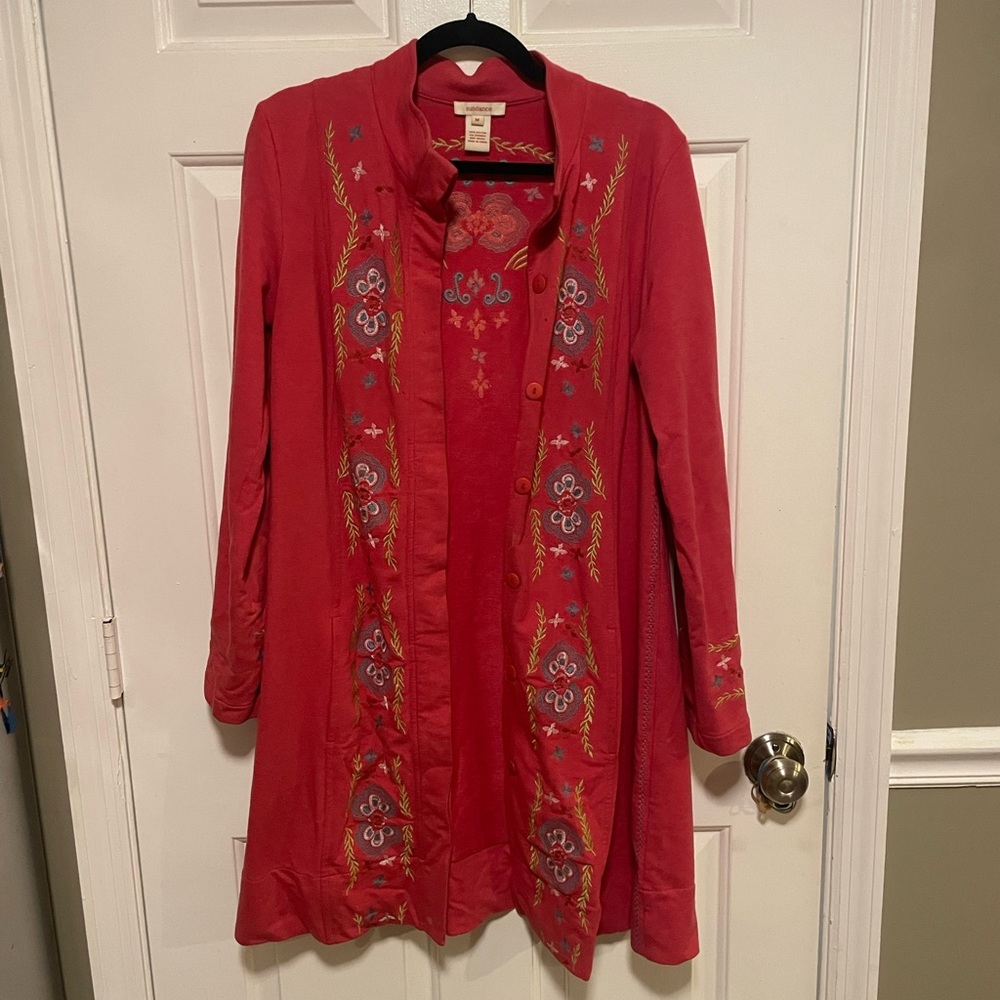 Sundance Coral Embroidered Jacket